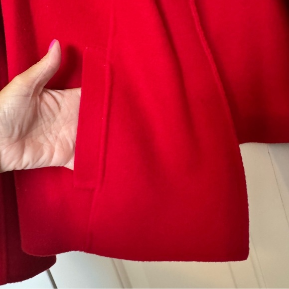 Talbots Woman’s Red Wool Blend Blazer Coat Open Front Plus Size - Picture 2 of 7